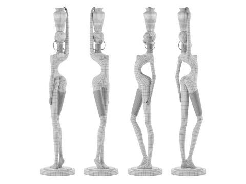 Scultura di donna Ndebele Modello 3D