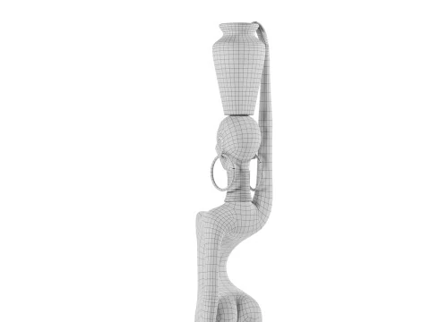 Scultura di donna Ndebele Modello 3D
