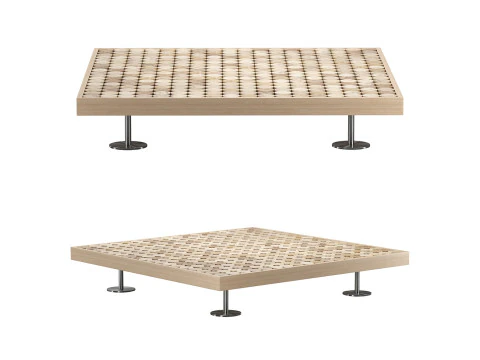 Sofia Wood - Metal Table 3D Model