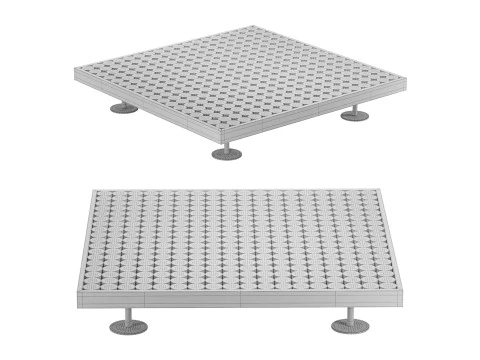 Sofia Wood - Metal Table 3D Model