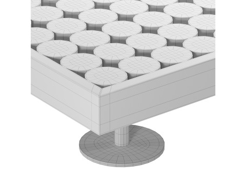 Sofia Wood - Metal Table 3D Model