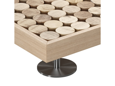 Sofia Wood - Metal Table 3D Model