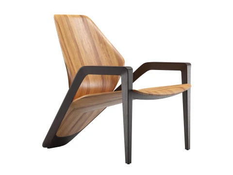 Ava Wooden Chair 3D Model