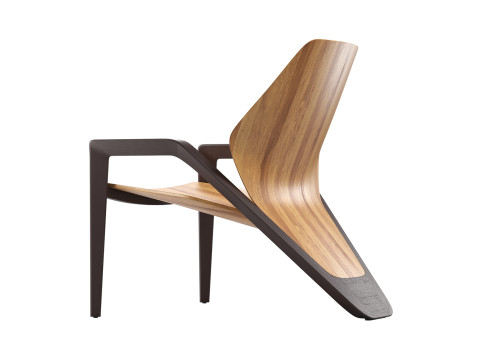 Sedia in legno Ava Modello 3D