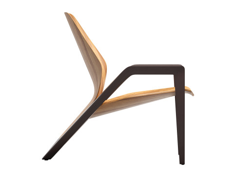 Sedia in legno Ava Modello 3D