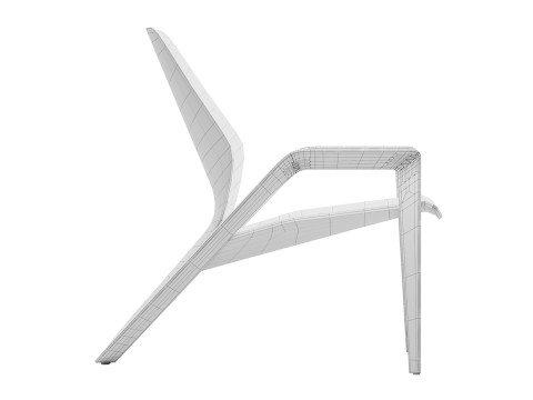 Sedia in legno Ava Modello 3D