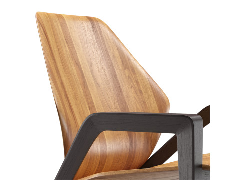 Sedia in legno Ava Modello 3D