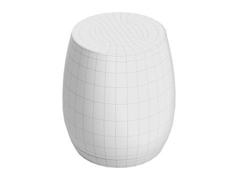 बाउबल ड्रम टेबल 3D मॉडल