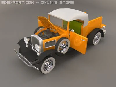 ford pickup 3D Model .c4d .max .obj .3ds .fbx .stl .blend 