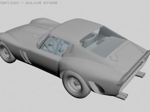 red sports car 3Dモデル
