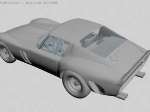 red sports car 3D Model