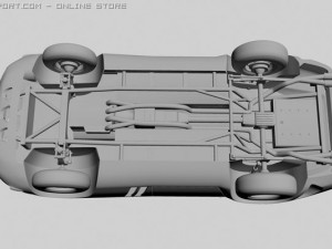red sports car 3Dモデル