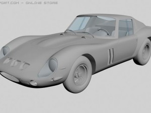 red sports car 3Dモデル