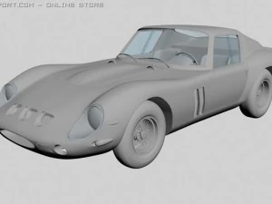 red sports car 3D Model