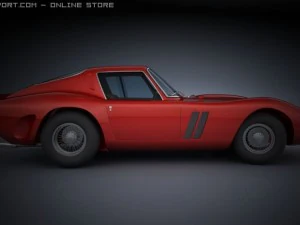 red sports car 3D Model