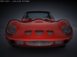 red sports car 3Dモデル