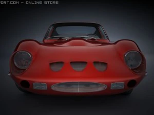 red sports car 3D Model