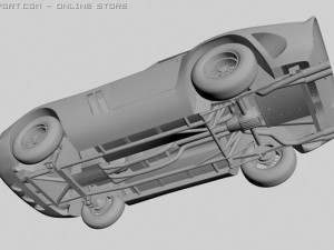 red sports car 3Dモデル