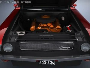 dodge challenger 1970 ta 3D Model