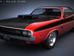 dodge challenger 1970 ta Model 3D