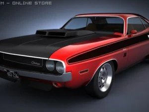 dodge challenger 1970 ta 3D Model