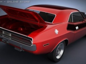 dodge challenger 1970 ta Model 3D
