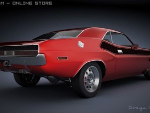 dodge challenger 1970 ta Model 3D