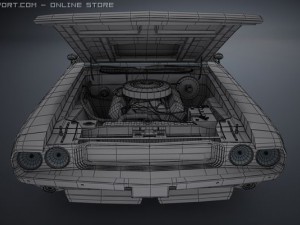 dodge challenger 1970 ta Model 3D