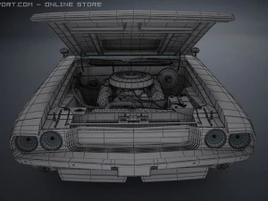 dodge challenger 1970 ta 3D Model