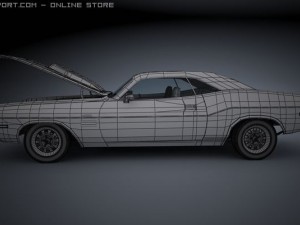 dodge challenger 1970 ta Model 3D