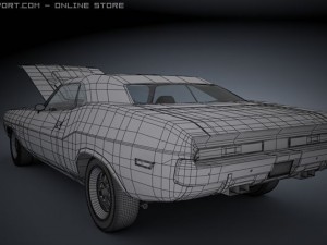 dodge challenger 1970 ta Model 3D