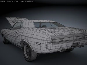 dodge challenger 1970 ta 3D Model