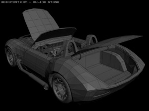 cobra concept car 3Dモデル