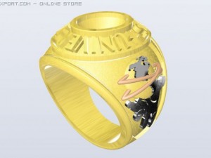 mans ring Modello 3D