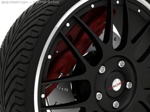 car rim and brakes Modèle 3D