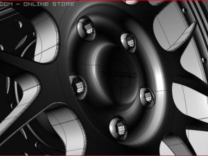 car rim and brakes Modèle 3D