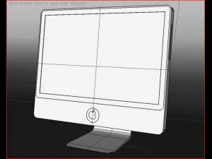 09 aluminum apple imac 3D Model