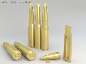 50 cal bullet Model 3D