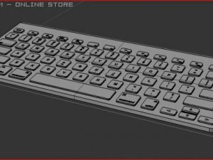 apple wireless keyboard 3D Model