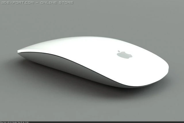 apple wireless magic mouse 3D Model .c4d .max .obj .3ds .fbx .stl .blend 
