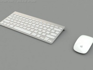 apple wireless keyboard and magic mouse combo Modelo 3D