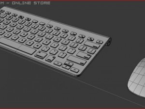 apple wireless keyboard and magic mouse combo Model 3D