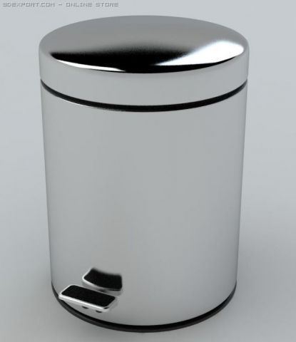 pedal bin 3D Model .c4d .max .obj .3ds .fbx .stl .blend