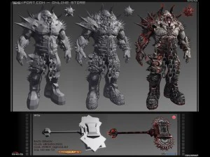 the red god xuchilbara 3D Model