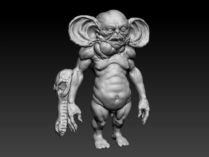 cheburashko zbrush sculpt 3D Model .c4d .max .obj .3ds .fbx .stl .blend 