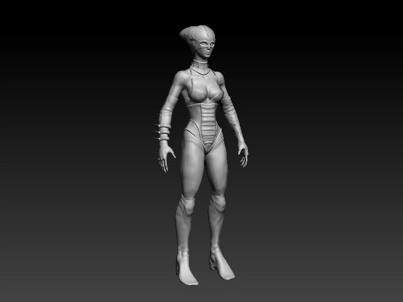 brwmn zbrush sculpt 3D Model .c4d .max .obj .3ds .fbx .stl .blend