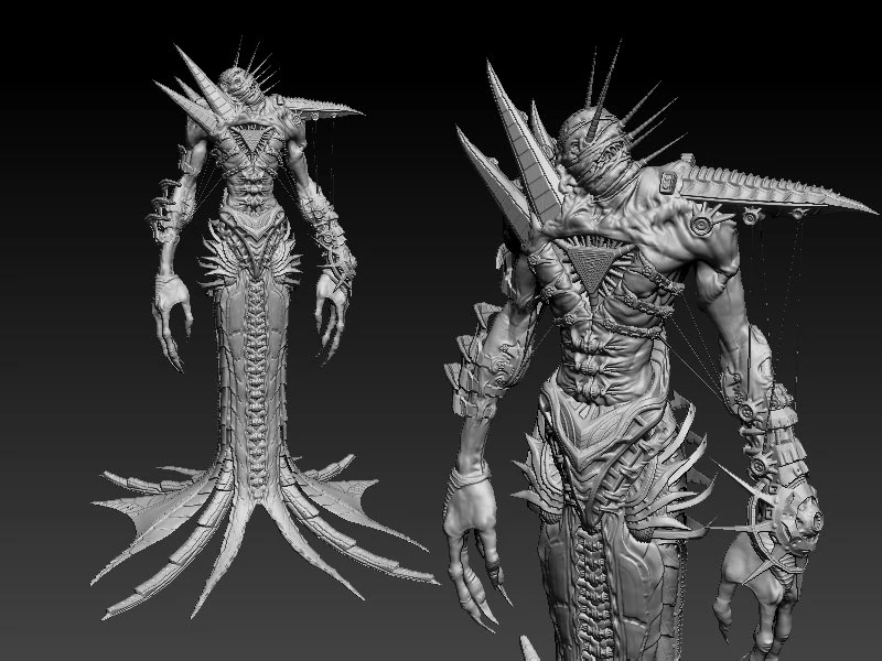 litch zbrush sculpt 3D Model .c4d .max .obj .3ds .fbx .stl .blend 