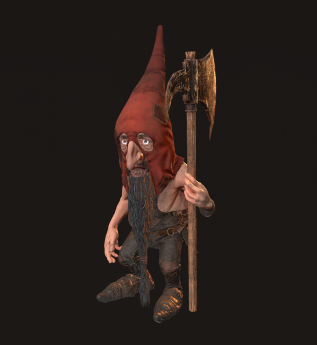gnome 3D Model .c4d .max .obj .3ds .fbx .stl .blend 