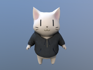 cat kawaii 3D Model