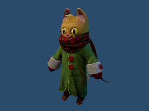 cat scarf 3D Model